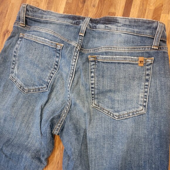Joe's Jeans Boyfriend Slim Crop Distressed Blue Jeans - Picture 5 of 12